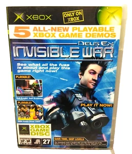 Enero 2004 Disco Demostración Oficial Xbox #27 Deus Ex Invisible War Bob Esponja Pantalones Cuadrados - Imagen 1 de 7