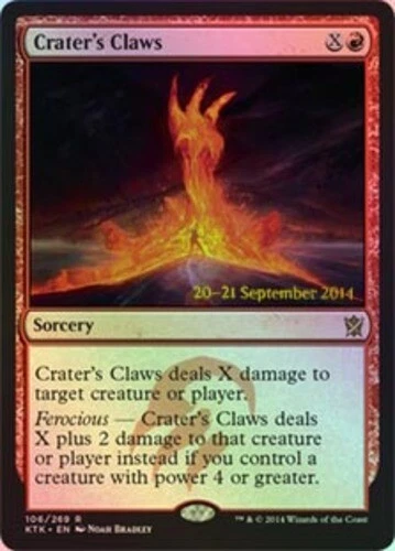 Crater's Claws - Foil - Prerelease Promo ~ Moderately Played Prerelease Promos M - Image 1 of 1