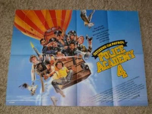 Police Academy 4: Citizens on Patrol ~ Original UK Quad Poster ~ Guttenberg - Imagen 1 de 1