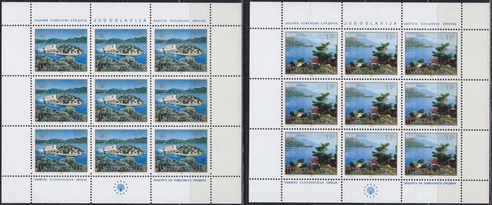 Yugoslavia 1980 ☀ European Nature Protection ☀ MNH (**) complete set S/S - Image 1 of 1