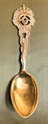 RARO 1903 A.Michelsen Dinamarca Chapado en Oro Plata Cuchara Comercial Foto 1 de 4
