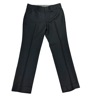 Karl Lagerfeld Hombres Texturizado Ajuste Moderno Traje Pantalones Negro Azul 35 Foto 1 de 4