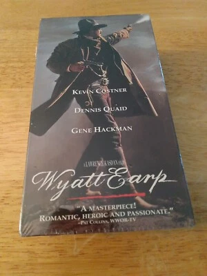 Wyatt Earp (VHS, 1994, 2-Tape Set) Kevin Costner, Dennis Quaid, New Sealed S5 - Image 1 of 4