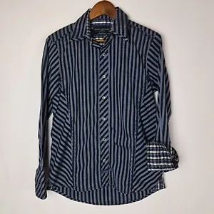 Scott Weiland English Laundry Shirt Mens Small Blue Button Front L/S Flip Cuff - Picture 1 of 21
