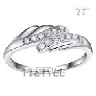 Fashion Quality TTstyle RHODIUM 925 Sterling Silver Angel Wing Ring 