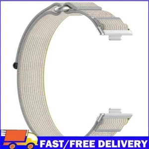 Nylon Woven Strap Adjustable Watch Strap for Huawei Watch Fit 3 (Yellow Grey) - Afbeelding 1 van 9