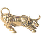  Zodiac Ox Ornament Brass Cattle Figurine Chinese Bull Statue Vintage