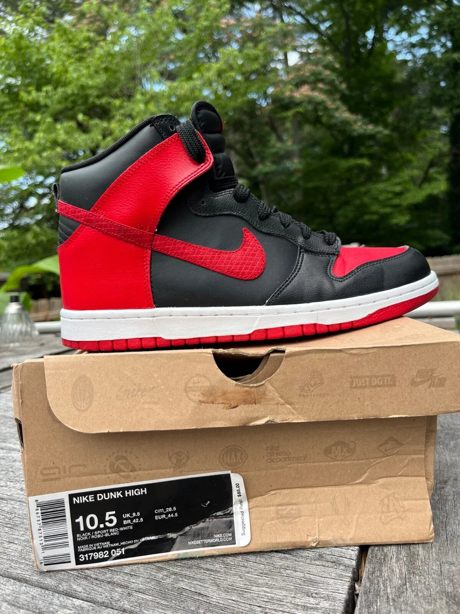 Nike Dunk High Red - 317982-051 for Sale | Authenticity Guaranteed
