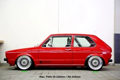 TA Technix coilover DEEP per VW Golf 1 incl. Cabrio Jetta 1 Scirocco I II - Immagine 1 di 4