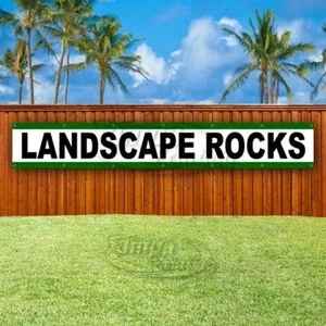 LANDSCAPE ROCKS Advertising Vinyl Banner Flag Sign LARGE HUGE XXL - Picture 1 of 6