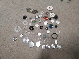 Watch Lot Untested, for Parts or Repair Watches Men Women Faces Backs Etc. - Picture 1 of 7