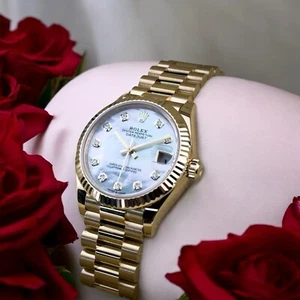 NEW Rolex Datejust President 18k Yellow Gold MOP Diamond Dial 31mm Watch 278278 - Picture 1 of 16
