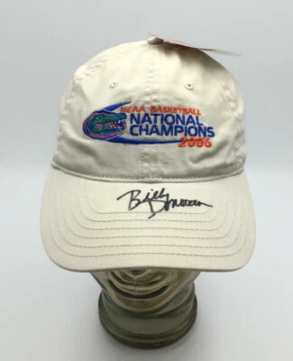 2006 NCAA Billy Donavan FIRMADO Campeones Nacionales Florida Gators Gorra Gorra UF Foto 1 de 4