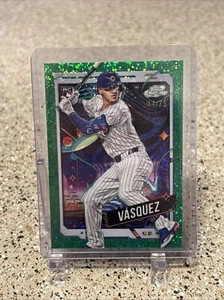2024 Topps Cosmic Chrome - Green Space Dust Refractor Luis Vasquez 44/75 (RC) - Bild 1 von 10
