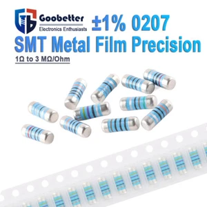 0207 SMT Metal Film Precision ±1% MELF Resistance 1Ω to 3 MΩ/Ohm 57 Values - Picture 1 of 11