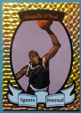 Shaquille O'Neal SHAQ Sports Journal Gold Foil Promo Oddball Basketball Card 