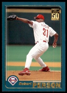 2001 Topps Robert Person . Philadelphia Phillies #676