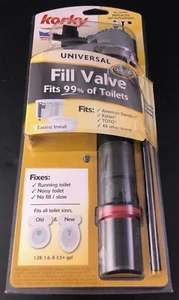 Korky 528 Toilet Fill Valve Universal Black Vk01 - Picture 1 of 2