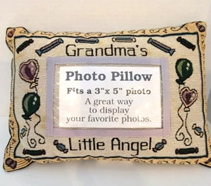 For the Way You Live "Grandma's Angel " 3" x 5" Photo Tapestry Pillow  12"×8.5" - Picture 1 of 12