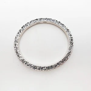 King Baby Studios Square Texture Bangle USA Fine Silver .925 - Picture 1 of 10