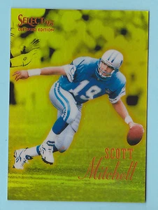 1995 Select Certified Edition Mirror Gold Scott Mitchell Detroit Lions #48 - Picture 1 of 2