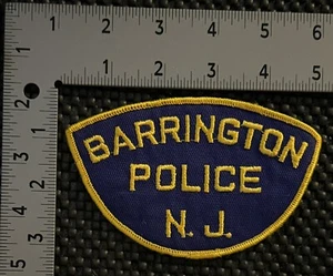 Vintage Barrington New Jersey Polizei Schulteraufnäher - Bild 1 von 2
