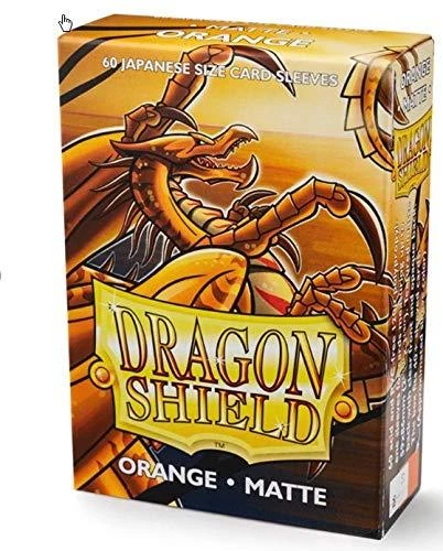 Dragon Shield Japanese Matte Orange 60ct Size Sleeves Protectors