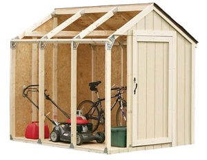 2x4basics 90192MI Custom Shed Kit with Peak Roof, 2x4 - Picture 1 of 10