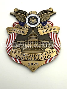F55 U.S. Capitol Police Presidential Inauguration Donald Trump Challenge Coin - Picture 1 of 2
