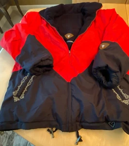 VINTAGE OBERMEYER WENDE-SKIJACKE MIT FLEECEFUTTER MANTEL DAMEN GRÖSSE 10 - Bild 1 von 11