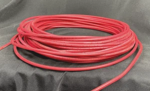 Red Copper Wire   8 AWG GAUGE   600 Volt  Type TW  Stranded (7x1)    ~80' - Picture 1 of 6