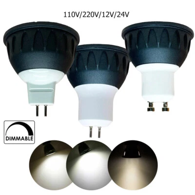 Dimmable Led Spotlights 5w Cob Downlight Gu5.3 Spotlight 12v Mr16 Gu10 24v 3500k - Image 1 of 4