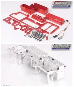 Area Alloy CNC Dual Radio Servo Tray Steering Rack for Losi DBXL Gas  1/5 RC - Picture 1 of 6