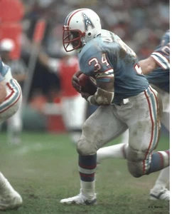 Fotos de fútbol americano 8x10, Earl Campbell, Houston Oilers - Imagen 1 de 1