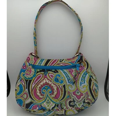 VERA BRADLEY Patrón Daphne Hobo Bolso de Hombro Cartera Cierre Magnético a Presión Foto 1 de 4