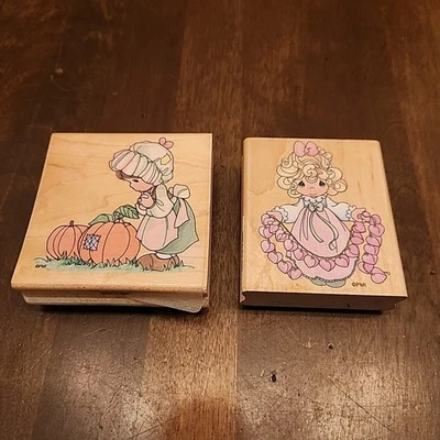 So Many Hearts & Thanksgiving Pumpkin Rubber Stamp Precious Moments Stampendous - Image 1 of 4