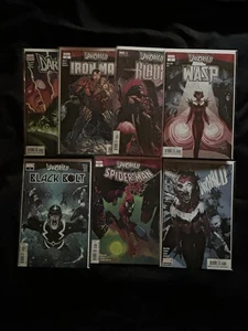 Juego Completo Marvel Darkhold Alpha Omega Iron Man Hoja Avispa Perno Spider-Man Casi Nuevo+ - Imagen 1 de 9