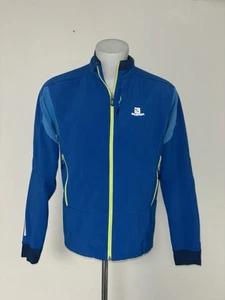 Salomon Advanced Skin Shield Men’s Full Zip Jacket Size L Great Condition - Picture 1 of 18