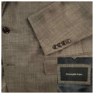 Blazer Abrigo Deportivo Ermenegildo Zegna Para Hombre 48R Milano Fácil Calce Ajustado Lana Seda  Foto 1 de 4