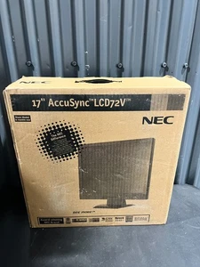 NEC LCD72V AccuSync 17" Retro Vintage LCD Computer Monitor Panel 1280x1024 - Picture 1 of 2