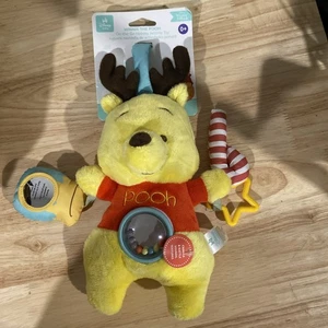 Disney Baby Winnie the Pooh On-the-Go Holiday Activity Plush 10” Stuffed Animal - Picture 1 of 3