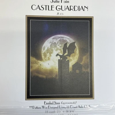 Julie Fain Castillo Guardián Dragón Gárgola Luna Llena Punto de Cruz Punto Místico Foto 1 de 3