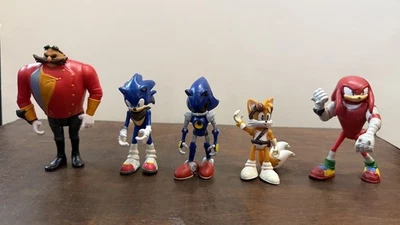Lote de figuras Sonic Boom - TOMY Metal Sonic Tails Knuckles Eggman Sonic Foto 1 de 4