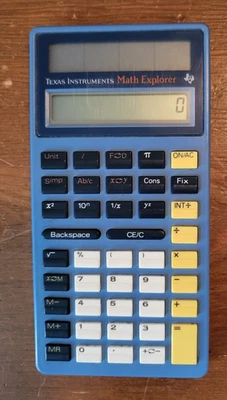 Texas Instruments Math Explorer Calculator W/ Cover *Tested Works - Image 1 of 4