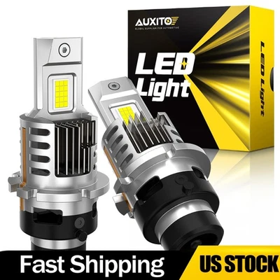 2PCS D2S LED Headlight Bulbs 500% Brightness 6500K White Canbus Error Free - Image 1 of 4