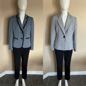 Le Suit 3 Piece Suit Lot Size 4 Pants & 2 Jackets Business Career Wear - Picture 1 of 24