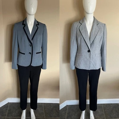 Lote de 3 trajes Le Suit talla 4 pantalones y 2 chaquetas ropa profesional de negocios Foto 1 de 4
