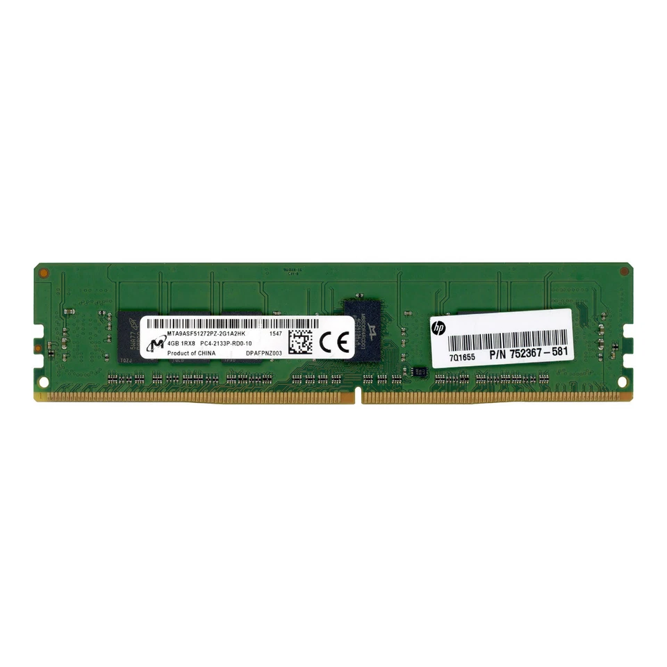 Server RAM Module Micron MTA9ASF51272PZ-2G1A2HK 4GB DDR4 2133MHz ECC Reg - Image 1 of 1