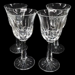 Waterford Crystal SET OF 4 Claret Wine Goblet Glasses Ballyshannon 7 5/8" - Picture 1 of 14
