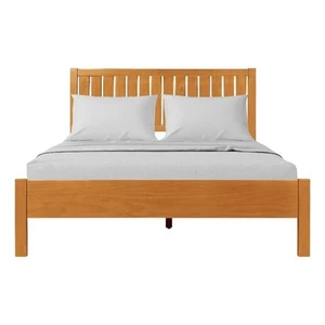 Graham Wooden Platform Bed in Cherry King - Picture 1 of 8
